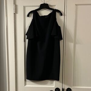 Cynthia Rowley Black Cold Shoulder Mini Dress